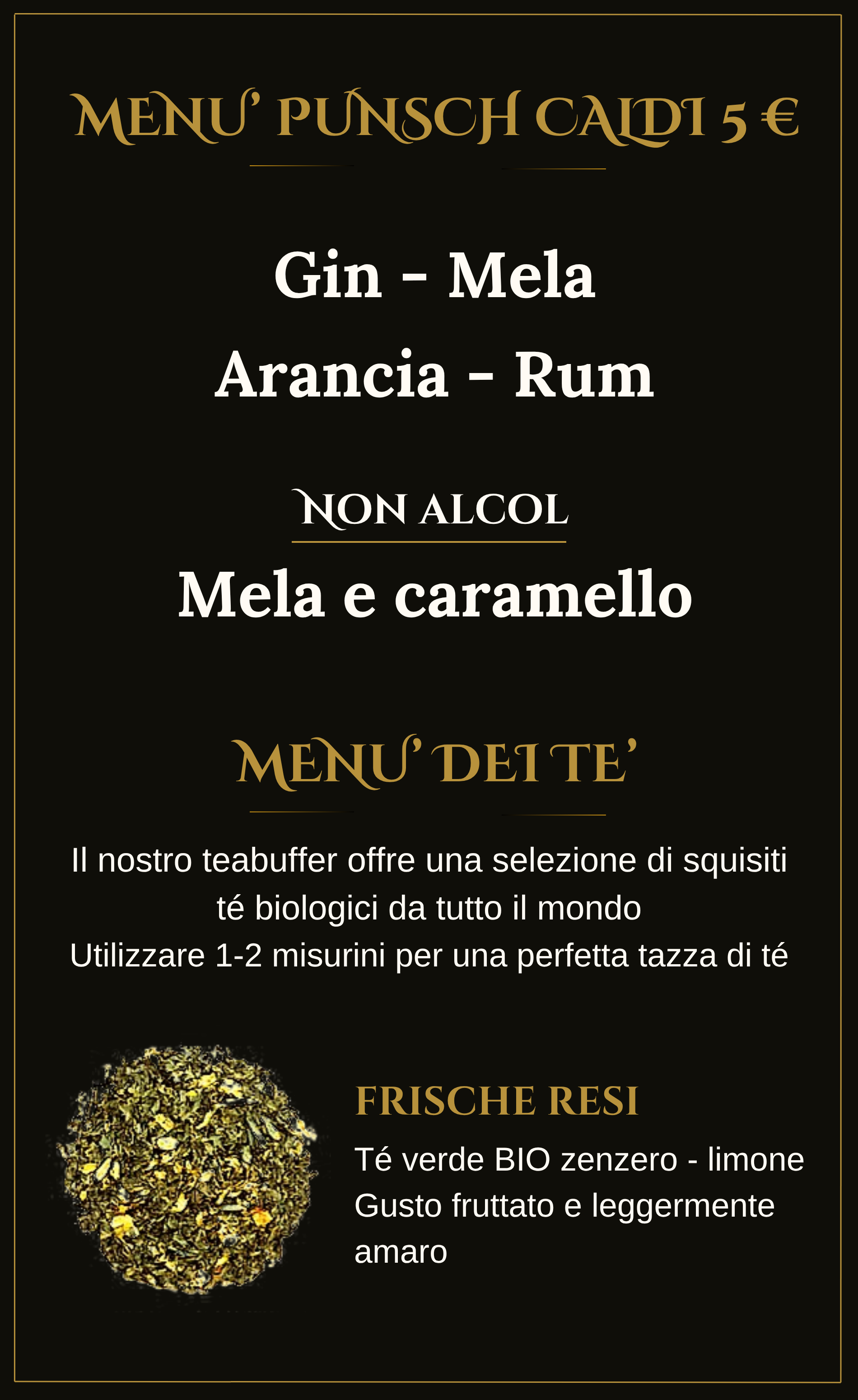 punsch caldi e te